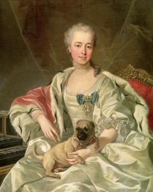 La princesse Golitzyna et son carlin